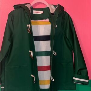 Louche Green Hooded Raincoat 💚